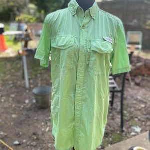 Fishing gear button down T-shirt